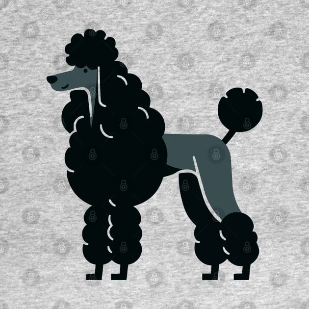 Black Standard Poodle by fikriamrullah